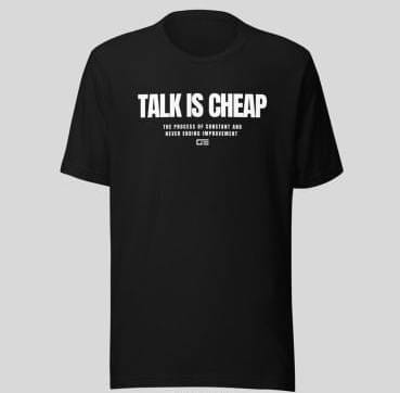 Talk is Cheap - T-shirt Black