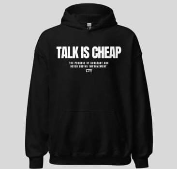 Talk is Cheap - Hoodie Black